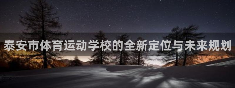 公海赌赌船官方正版app娱乐首页网站大全：泰安市体育运动学校