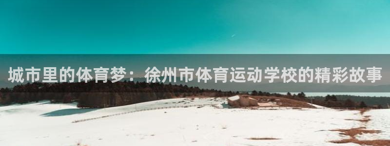 公海赌赌船官方正版app集团：城市里的体育梦：徐州市体育运动